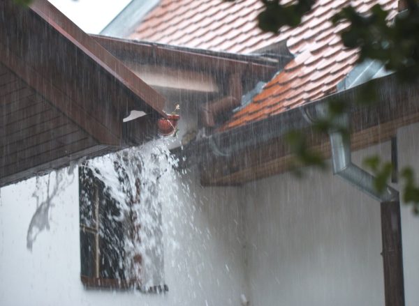 Rain-on-gutters